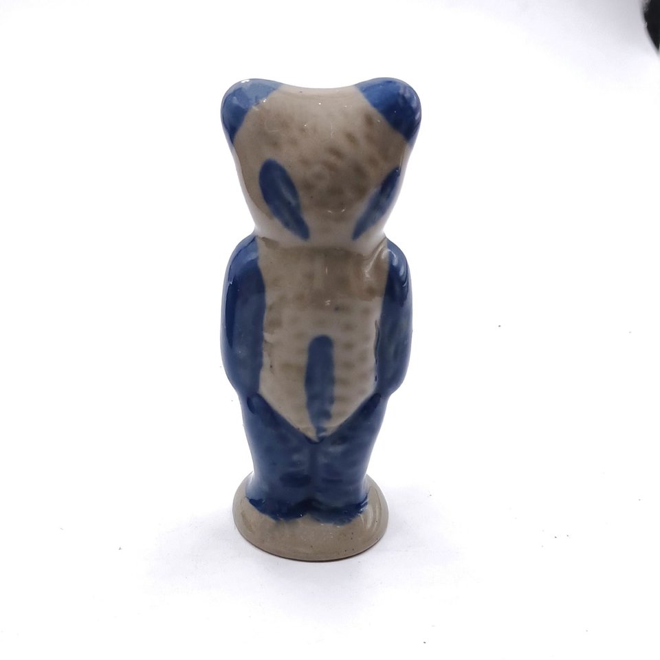 Beaumont Brothers Pottery Salt Glazed Small Bear Figurine, 1998