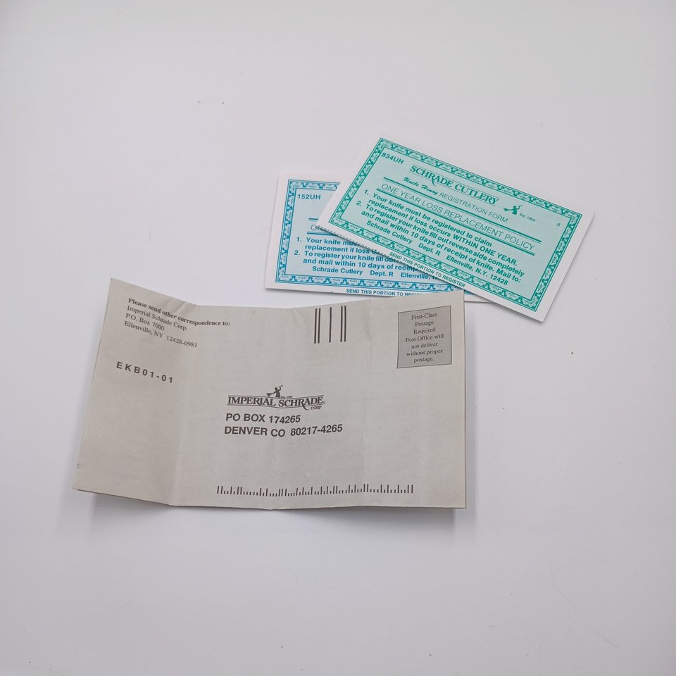 Schrade USA Uncle Henry for Ducks Unlimited- 2 Knife Set with Leather Sheath, NIB