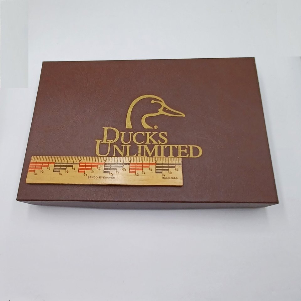 Schrade USA Uncle Henry for Ducks Unlimited- 2 Knife Set with Leather Sheath, NIB