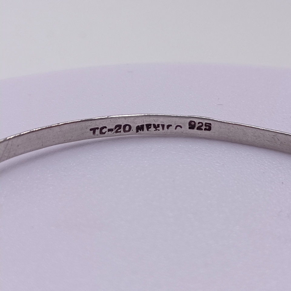 Vintage Taxco Mexico Sterling Silver Bangle Bracelet, Great Gift