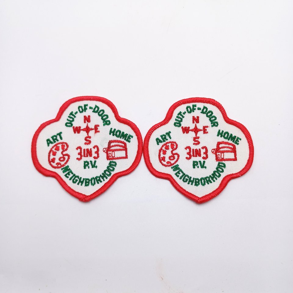 Collection of Vintage Girl Scouts of America items, Patches Pins Lot