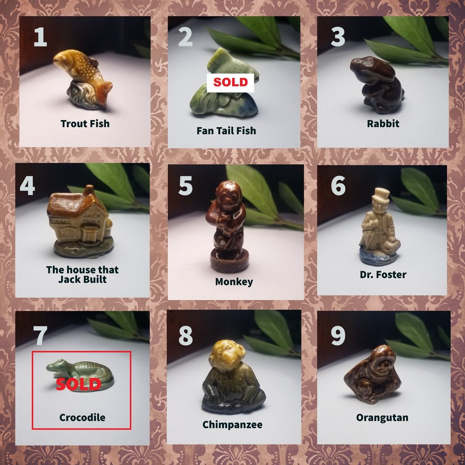 Wade Whimsies- Red Rose Tea Collectable Figurines- Your Choice
