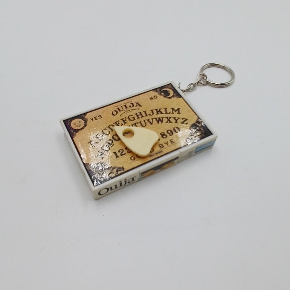 Ouija Board Keychain, 1998 Hasbro Miniature Complete with Planchette