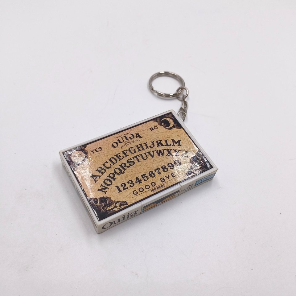 Ouija Board Keychain, 1998 Hasbro Miniature Complete with Planchette