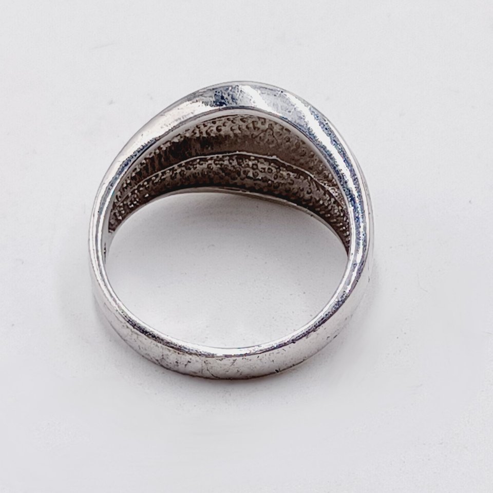 Sterling Silver Chunky Southwestern Ladies Statement Ring Size 9