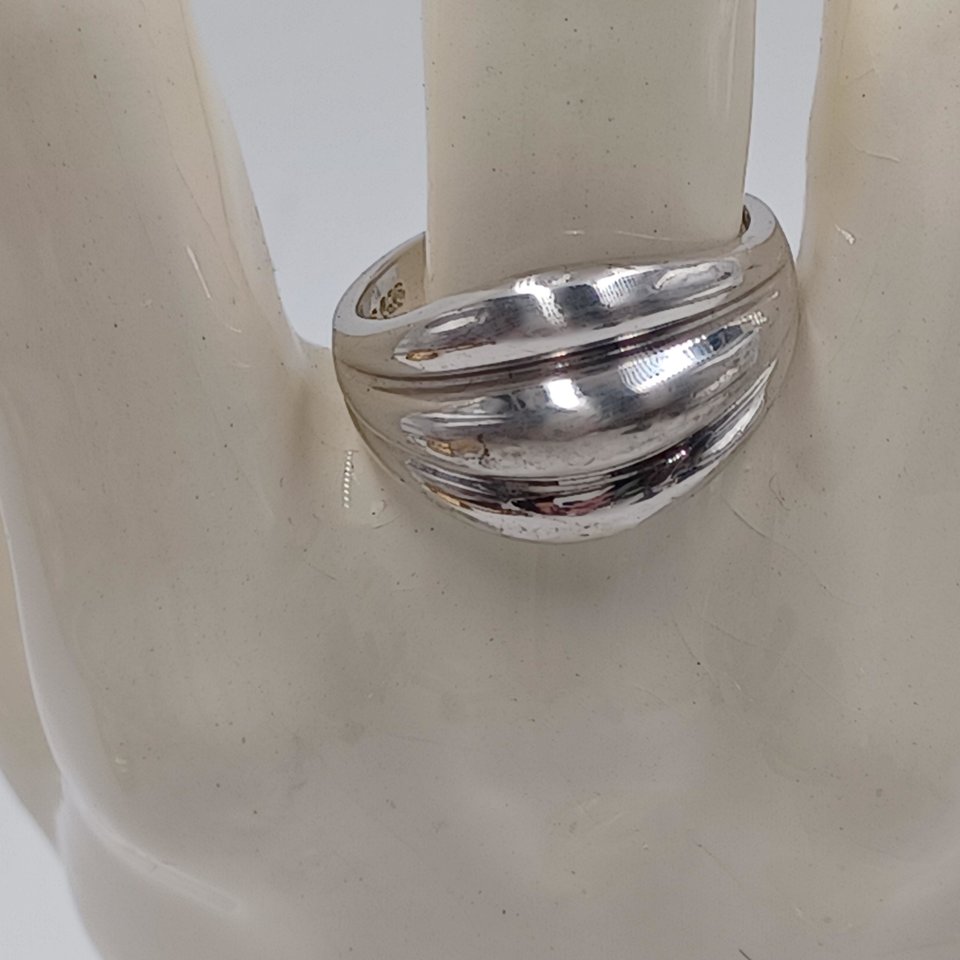 Sterling Silver Chunky Southwestern Ladies Statement Ring Size 9