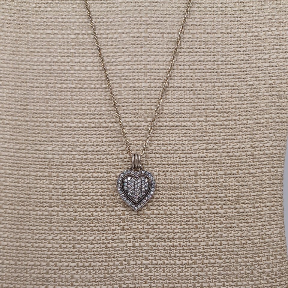 Dee Berkley Sterling Silver Heart Shape Pendant Necklace