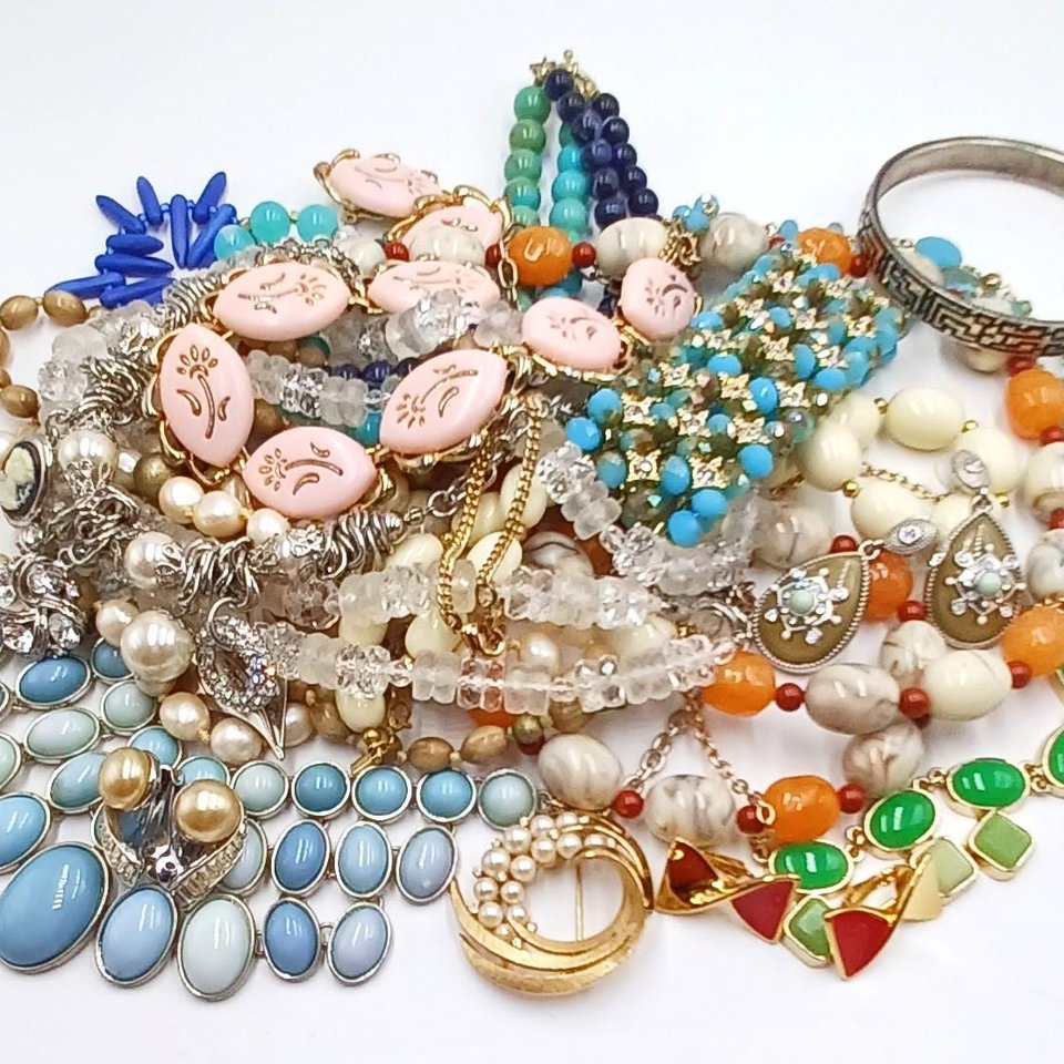 Signed Designer Vintage Jewelry Lot-Monet, Alice Caviness, Trifari, Avon and More-