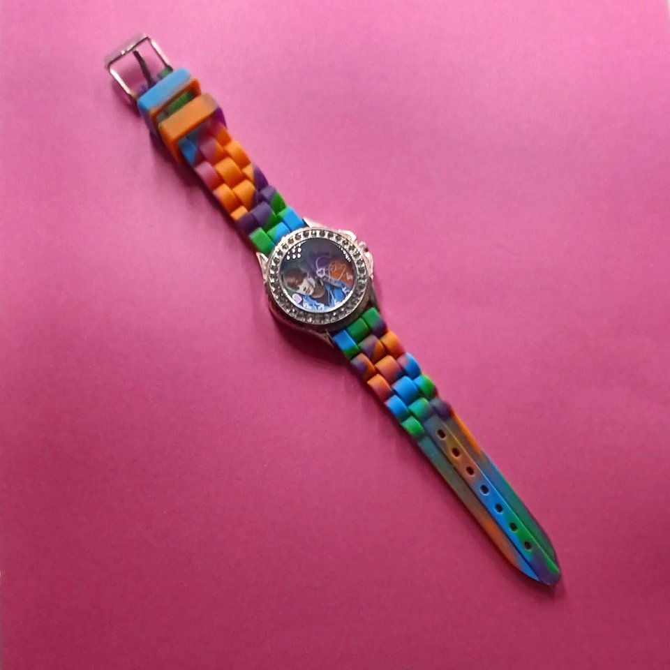 Justin Bieber Colorful Fun Ladies Quartz Wrist Watch- New Battery
