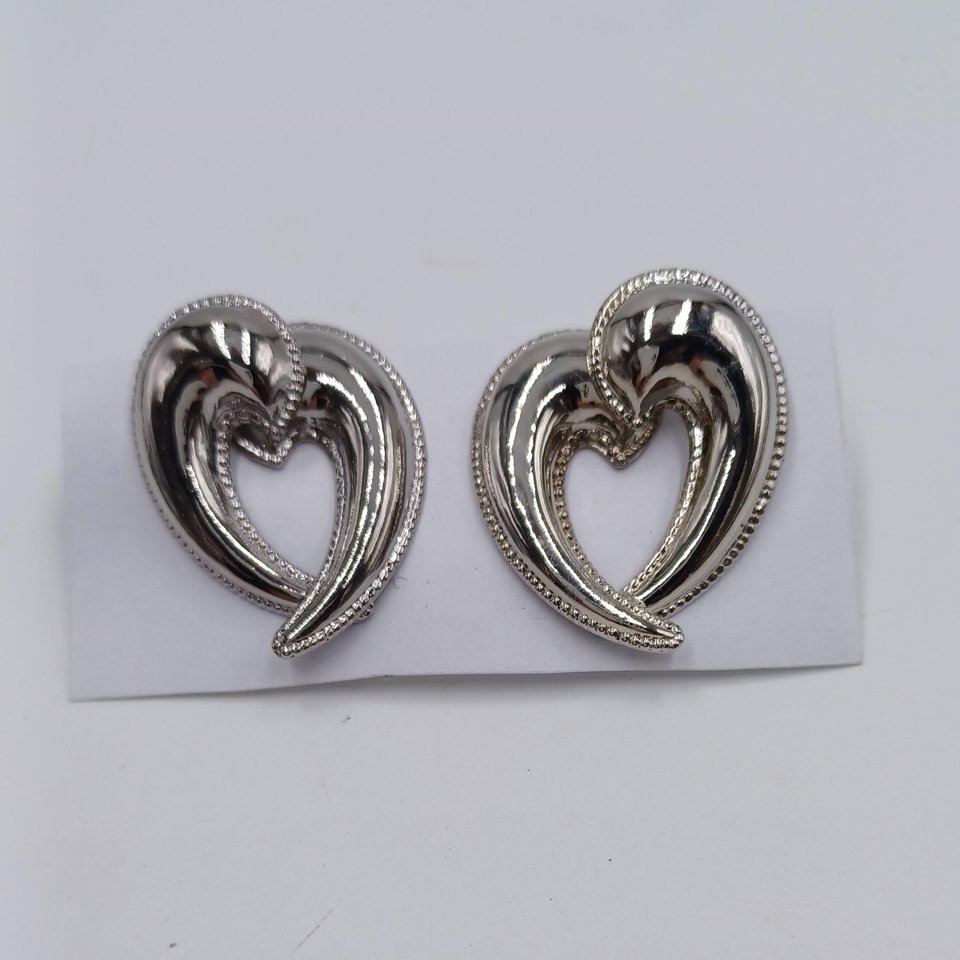 5 pairs of Silver Tone Fashion Pierced Earrings for Women