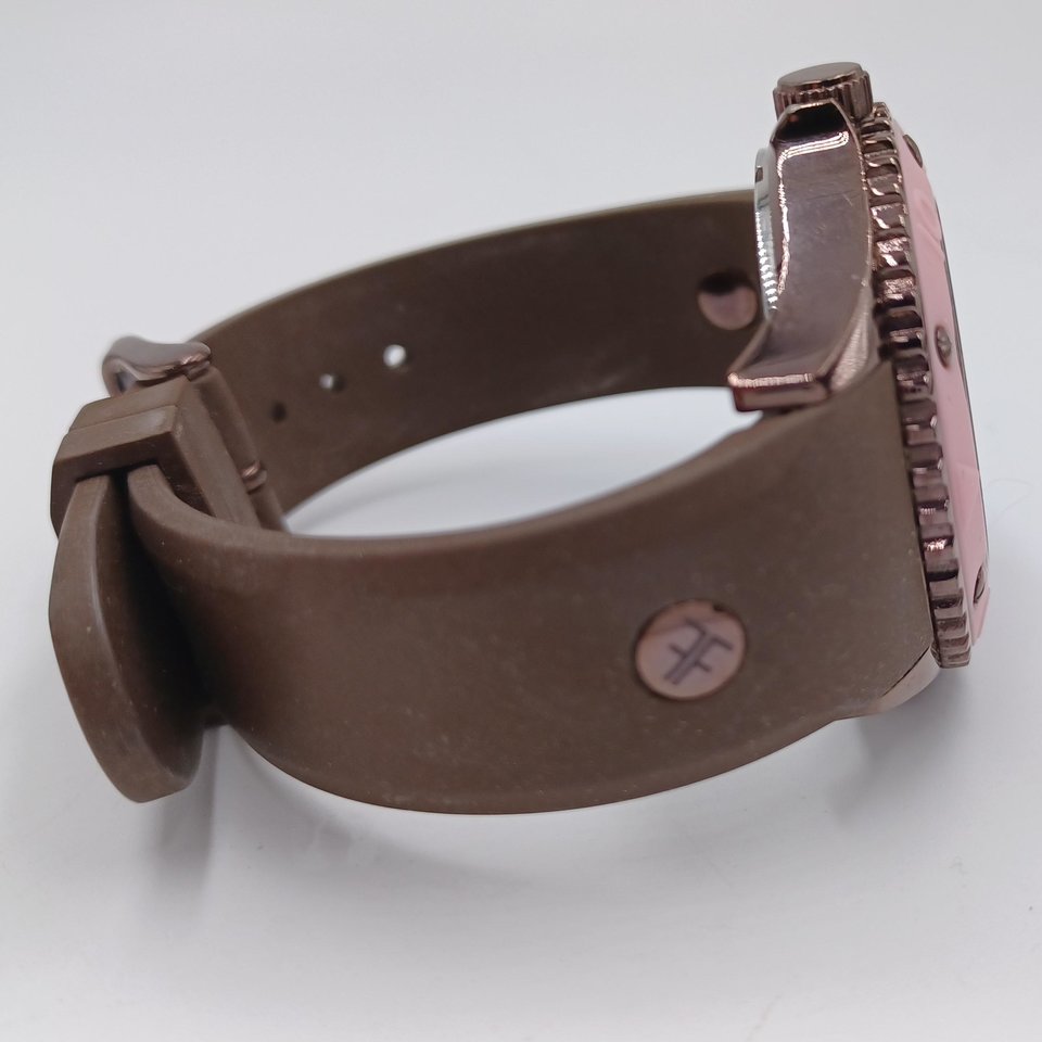 Freelook Ladies Analog Quartz Watch, Pink and Brown Model HA9035/5B, New Battery