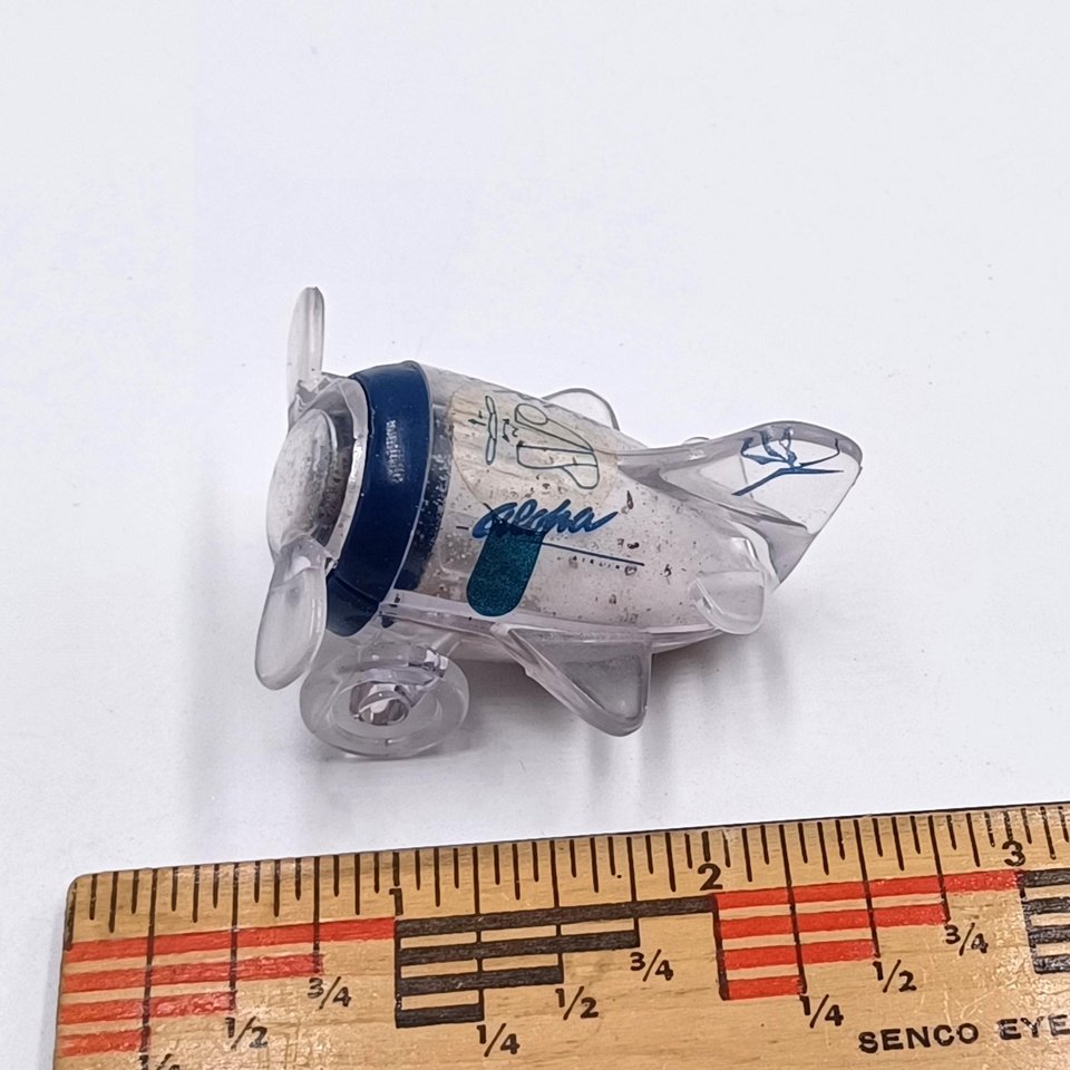Vintage Aloha Airlines First Class Salt and Pepper Shaker, Small Plane, Collectible Travel