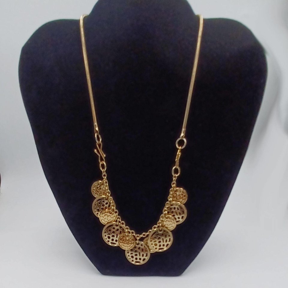 Vintage AVON Versatile Gold Tone and Green Statement Necklace, 3 Necklaces in 1