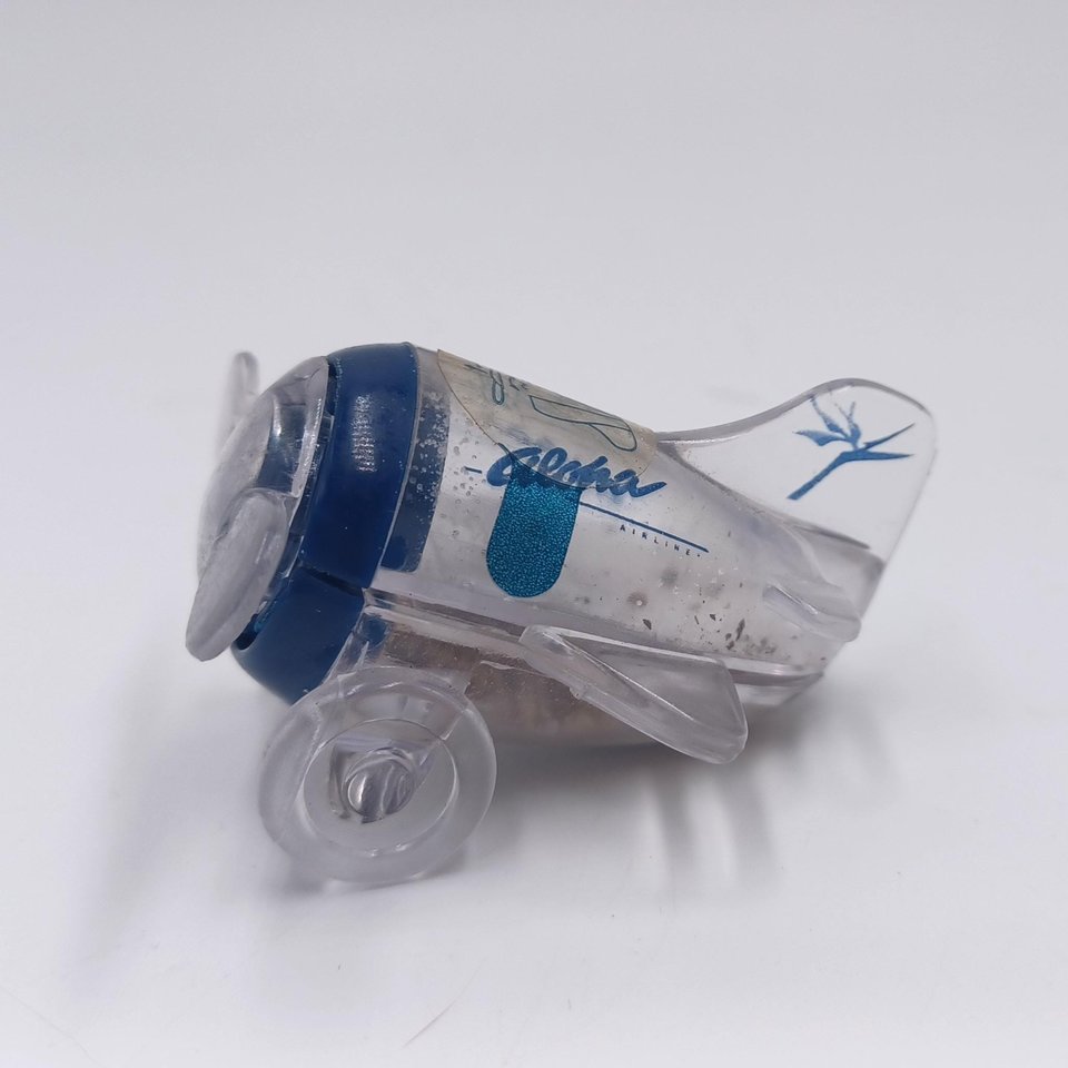 Vintage Aloha Airlines First Class Salt and Pepper Shaker, Small Plane, Collectible Travel