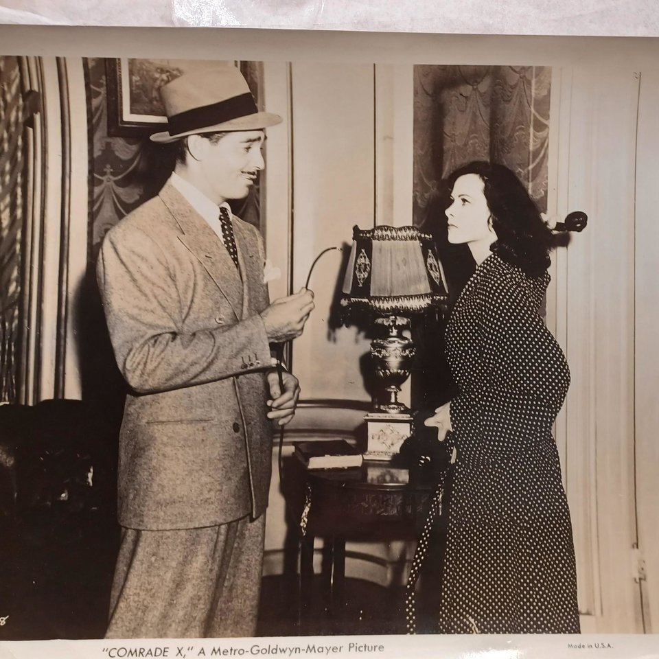Vintage 1940  Clark Gable in "Comrade X" 8 x 10 Black and White Original Studio Photographs- -6 Total