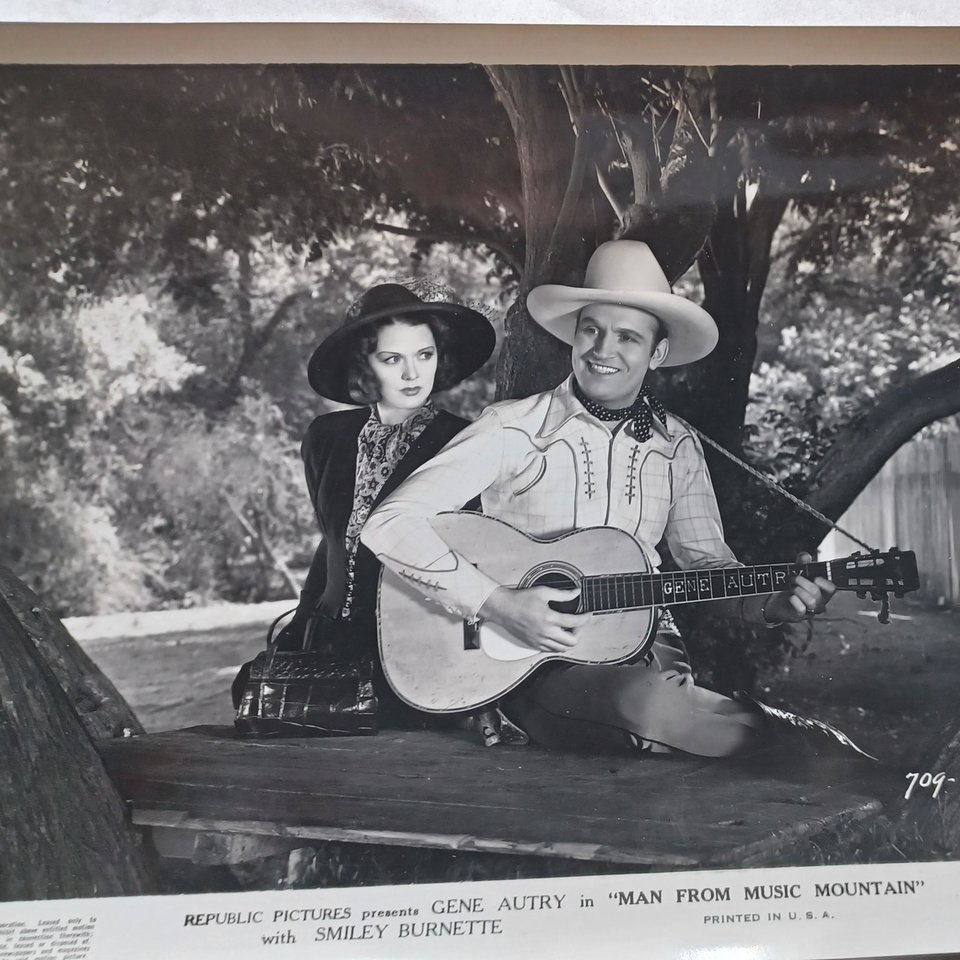 Vintage 1930's and 1940's  Gene Autry Studio 8 x 10 Black and White Original Studio Photographs-8 Total
