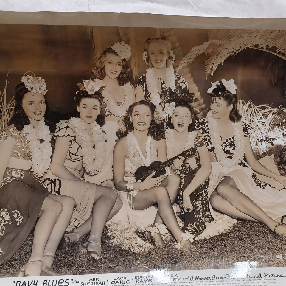 Vintage 1930-40's Dames of the Movies Studio 8 x 10 Black and White Original Studio Photographs-7 Total