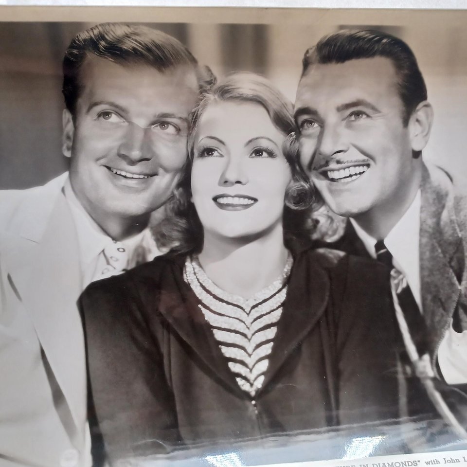 Vintage Random 1940's Studio Photos of Guys and Dolls of motion pictures 8 x 10 Black and White Original Studio Photographs- -5 Total