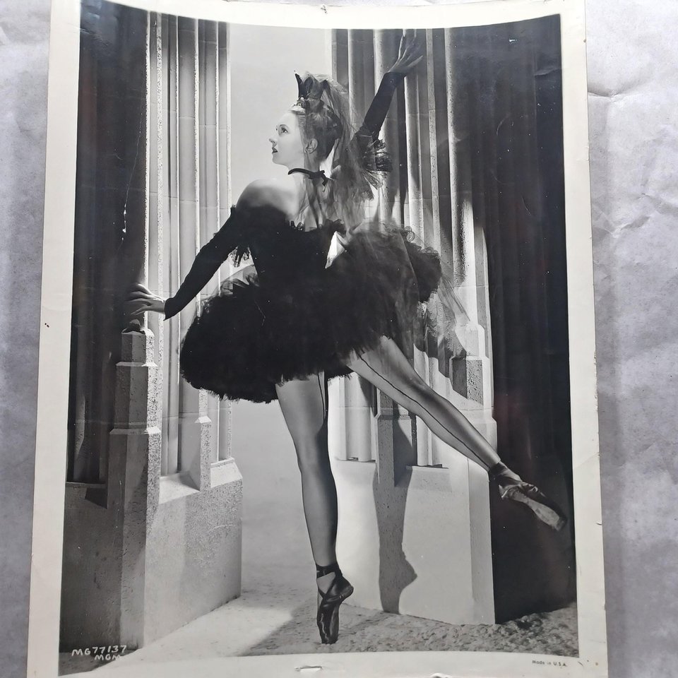 Vintage 1940 Photo of Irena Baronova  Studio 8 x 10 Black and White Original Studio Photograph