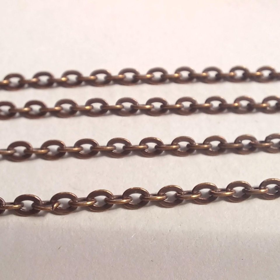 Vintage Ornate Bronze Tone Victorian Revival Perfectly Faceted True Crystal Pendulum Fob Necklace