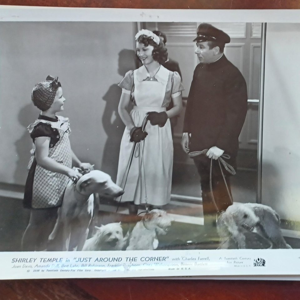 Vintage 1938 Shirley Temple Studio Movie 8 x 10 Black and White Original Photographs- 6 Total