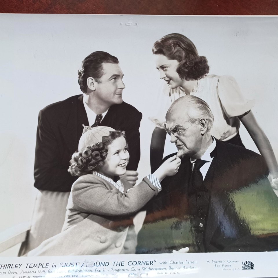 Vintage 1938 Shirley Temple Studio Movie 8 x 10 Black and White Original Photographs- 6 Total