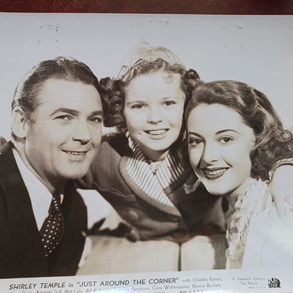 Vintage 1938 Shirley Temple Studio Movie 8 x 10 Black and White Original Photographs- 6 Total
