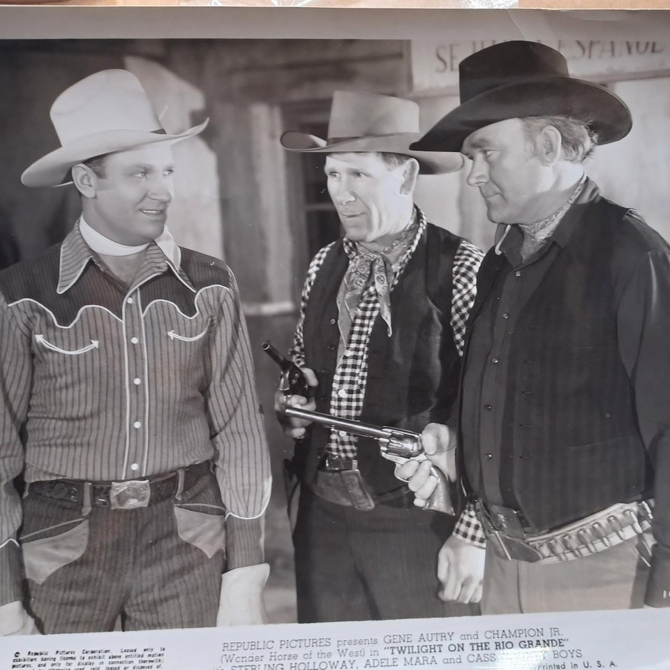 Vintage 1930's and 1940's Studio Movie 8 x 10 Black and White Original Photographs- Western Movies-9 Total