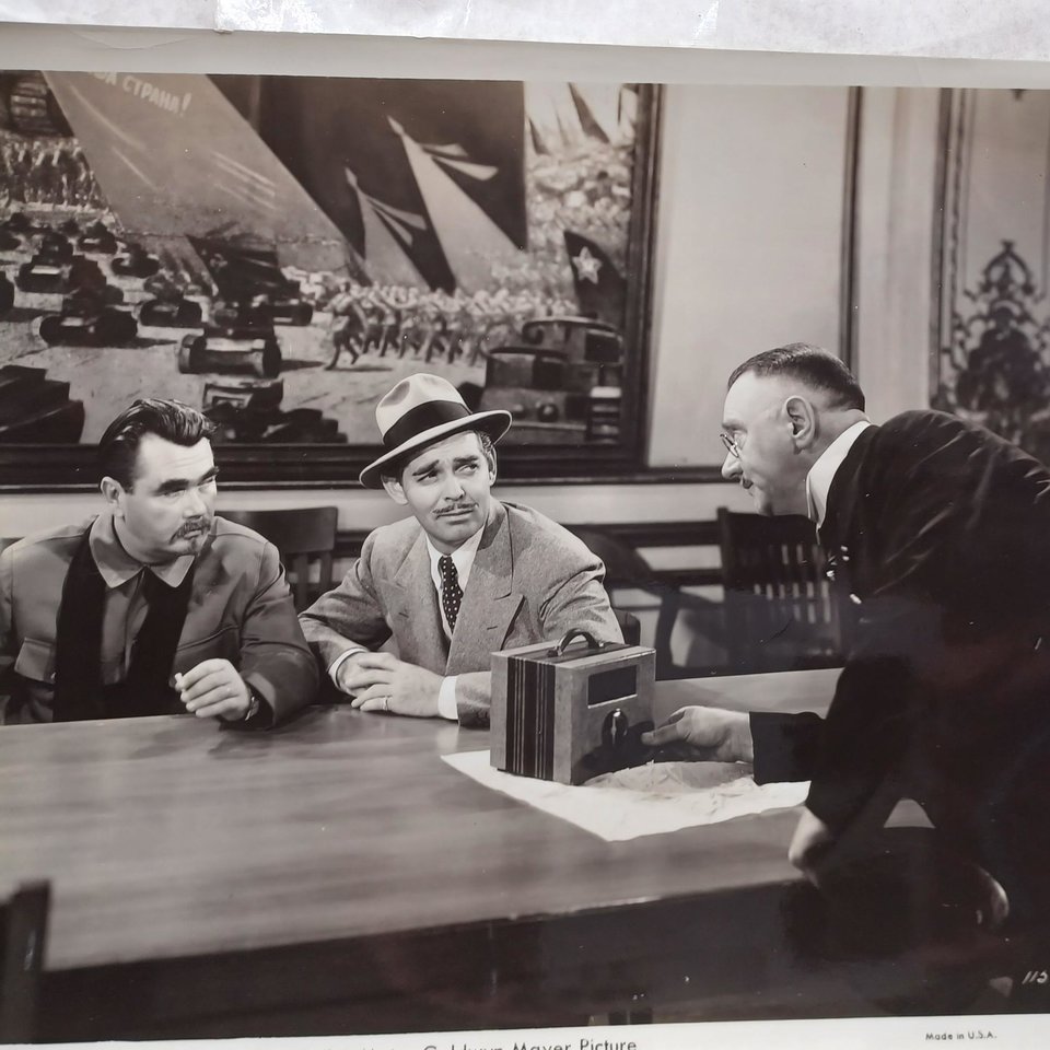 Vintage 1940  Clark Gable in "Comrade X" 8 x 10 Black and White Original Studio Photographs- -6 Total