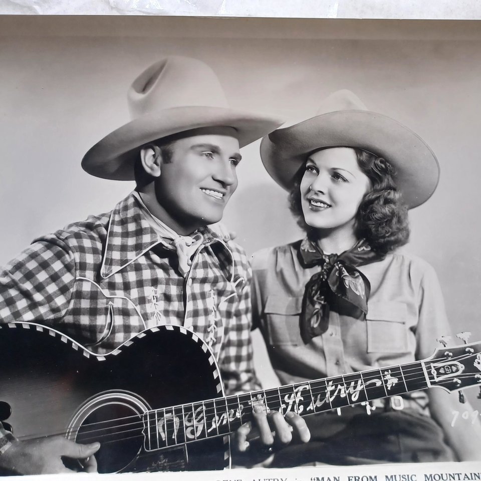 Vintage 1930's and 1940's  Gene Autry Studio 8 x 10 Black and White Original Studio Photographs-8 Total