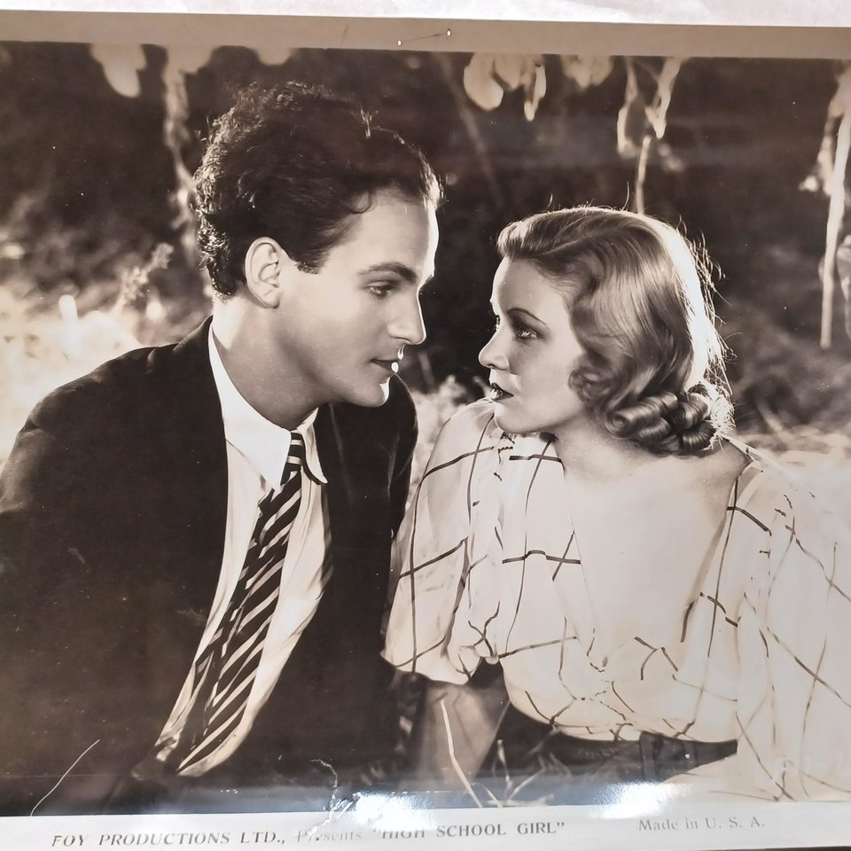 Vintage 1934 "High School Girl" 8 x 10 Black and White Original Studio Photographs- -23 Total