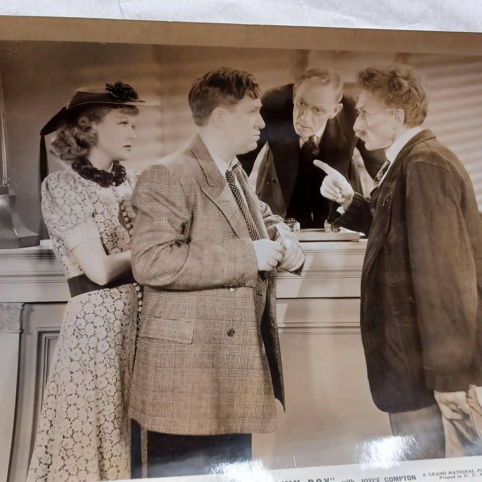 Vintage Random 1940's Studio Photos of Guys and Dolls of motion pictures 8 x 10 Black and White Original Studio Photographs- -5 Total