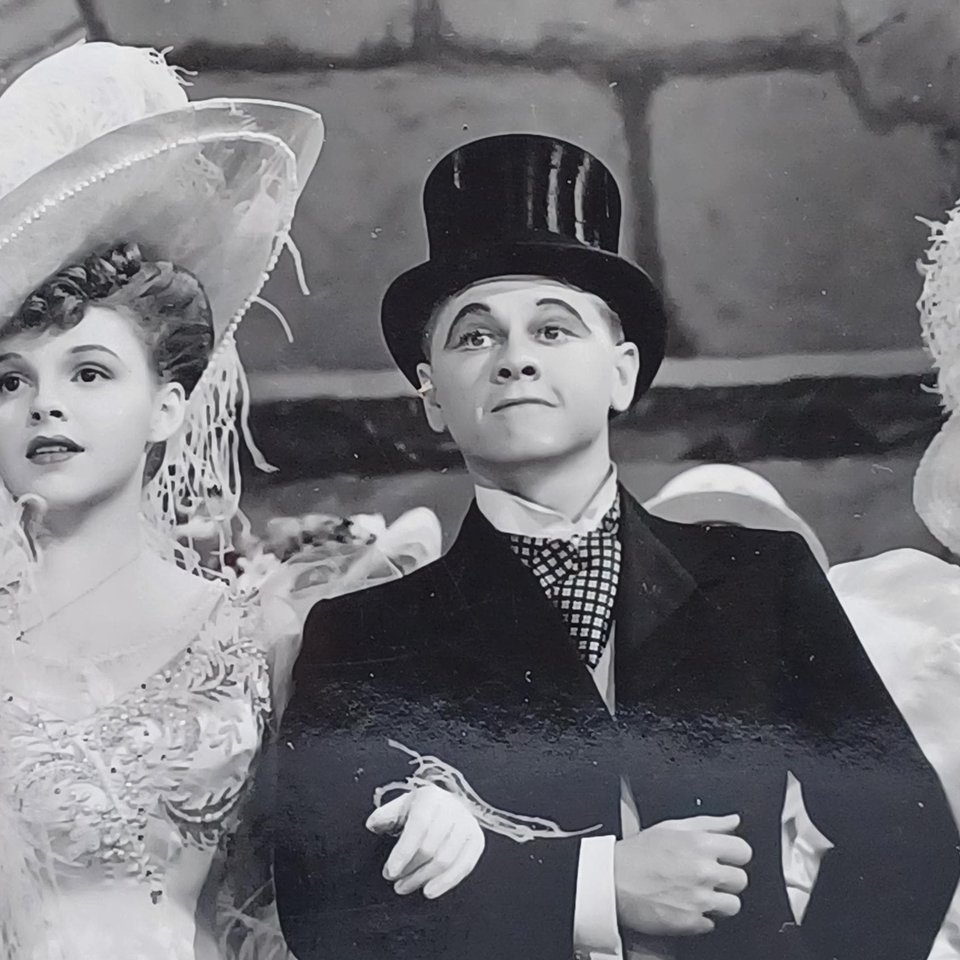 Vintage 1940 Hollywood Movie "Strike Up the Band" with Judy Garland and Mickey Rooney 8 x 10 Black and White Original Studio Photograph