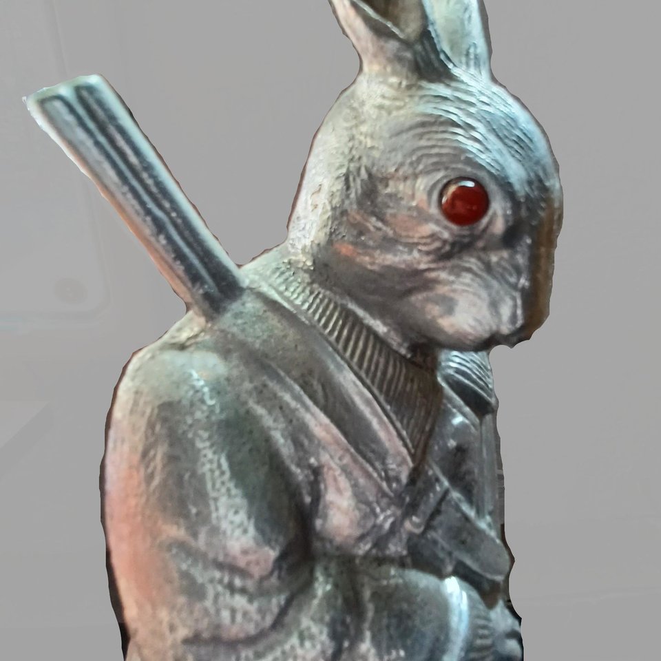 Arthur Court 1978 Aluminum Casting Hunting Rabbit Coat/Hat Hooks, Vintage Wall Decor, Functional Art