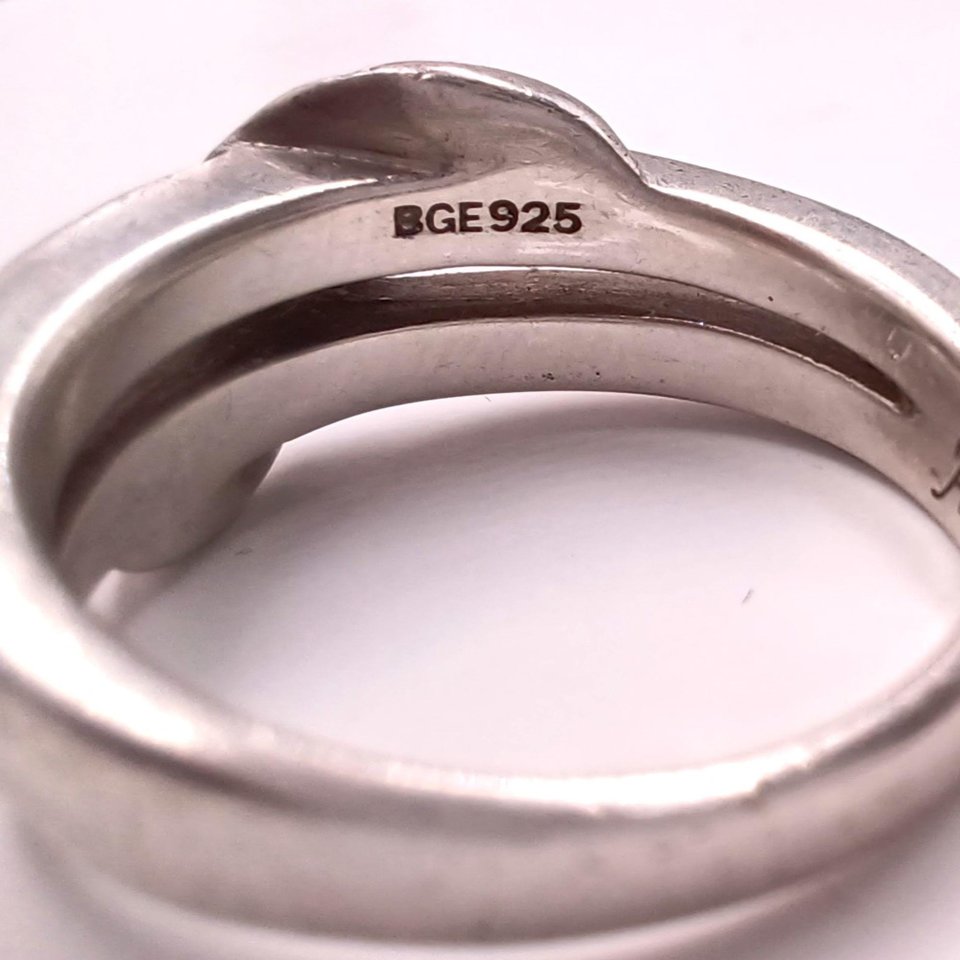 Bradford Gold Exchange Sterling Silver  "Believe All Things are Possible" Crossover Ladies Ring, Size 5.5, Christian Ring