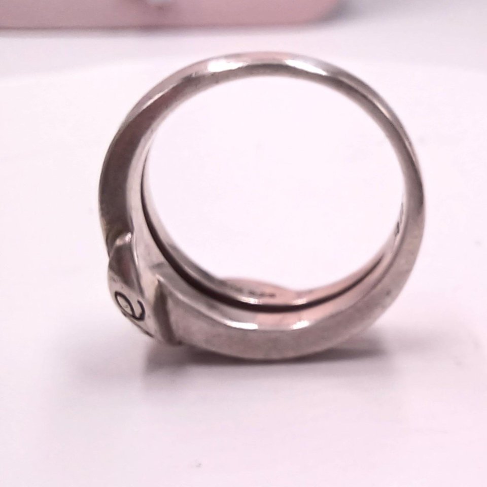 Bradford Gold Exchange Sterling Silver  "Believe All Things are Possible" Crossover Ladies Ring, Size 5.5, Christian Ring