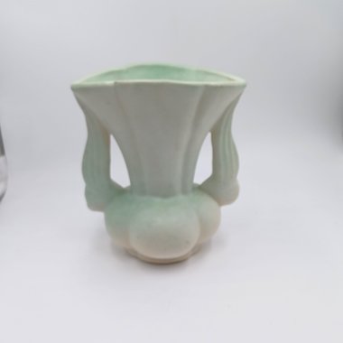 Niloak Matte Light Mint Green Pottery Vase, Circa 1940's