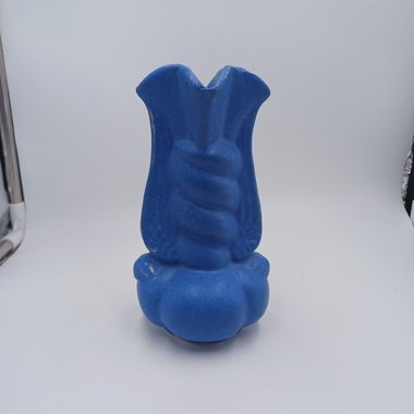Niloak Matte Medium Blue Art Pottery Vase, Circa 1940's