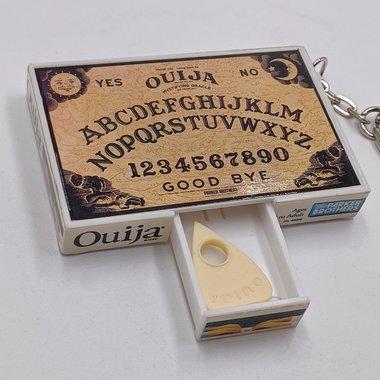 Ouija Board Keychain, 1998 Hasbro Miniature Complete with Planchette