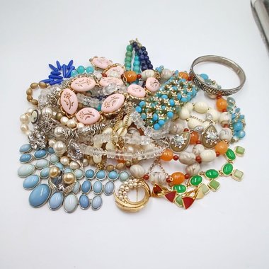 Signed Designer Vintage Jewelry Lot-Monet, Alice Caviness, Trifari, Avon and More-
