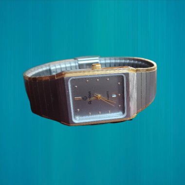 Sleek Vintage Armitron 2 Tone Ladies Quartz Analog Watch, New Battery Runs
