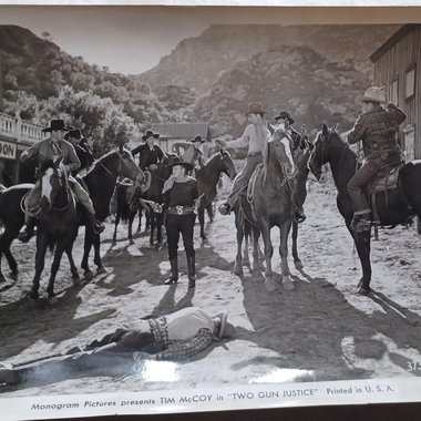Vintage 1930's and 1940's Studio Movie 8 x 10 Black and White Original Photographs- Western Movies-9 Total