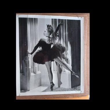 Vintage 1940 Photo of Irena Baronova  Studio 8 x 10 Black and White Original Studio Photograph