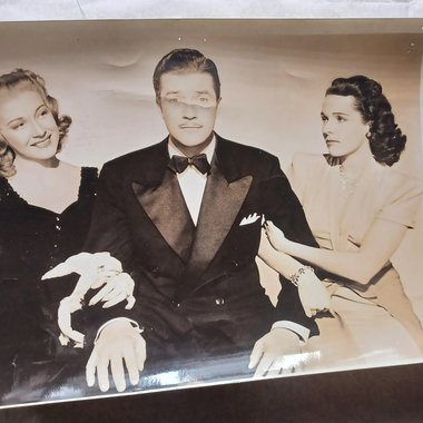 Vintage Random 1940's Studio Photos of Guys and Dolls of motion pictures 8 x 10 Black and White Original Studio Photographs- -5 Total