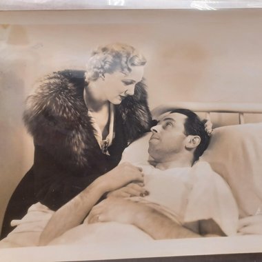 Vintage Random 1940's Studio Photos of Couples of motion pictures 8 x 10 Black and White Original Studio Photographs- -7 Total