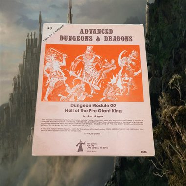 Advanced Dungeons and Dragons Module G3, 1978, Hall of the Fire Giant King